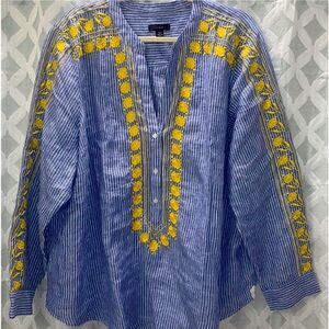 J.Crew Embroidered Blouse